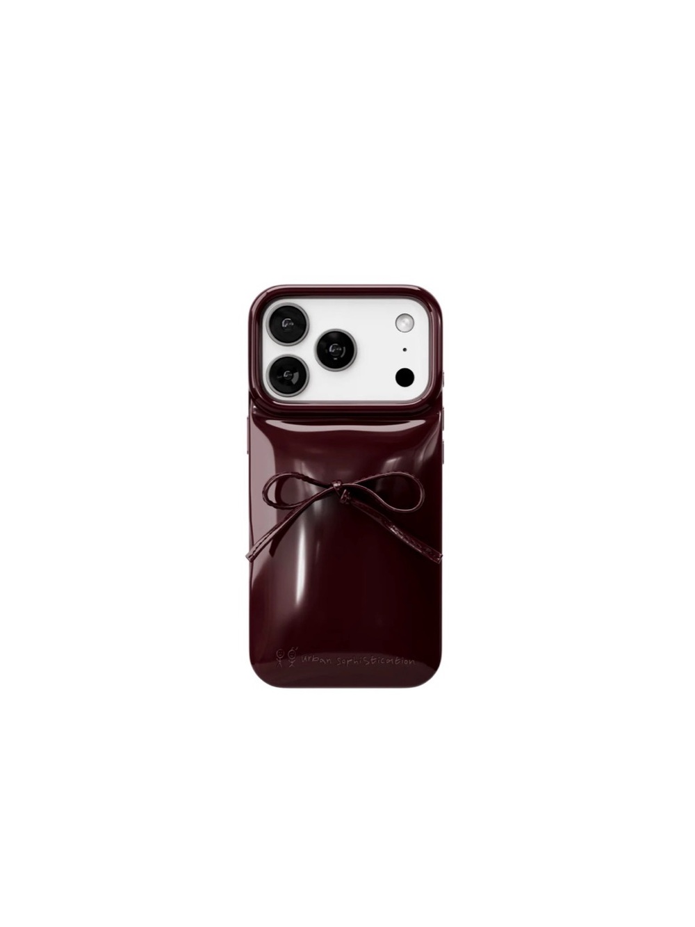Urban Sophistication The Soap Case - Delicate Bow 17 Pro Case in Dark Cherry
